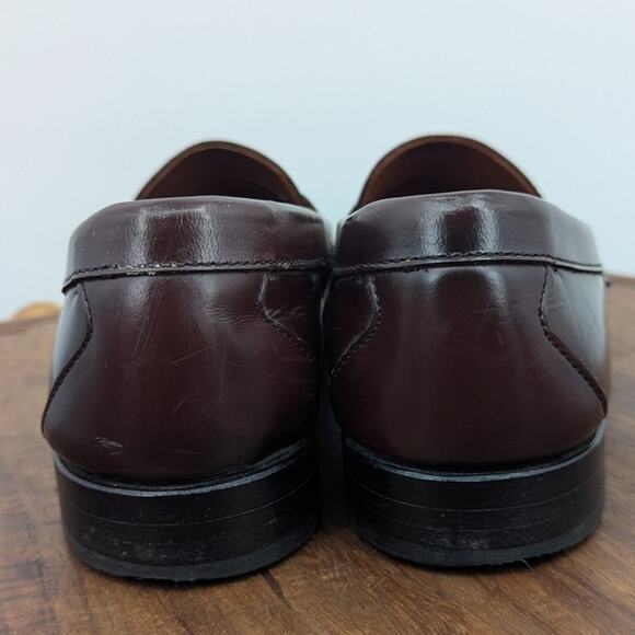 Allen Edmonds Walden Penny Loafers Brown Leather Men’s 8.5 Classic Preppy - Picture 3 of 8